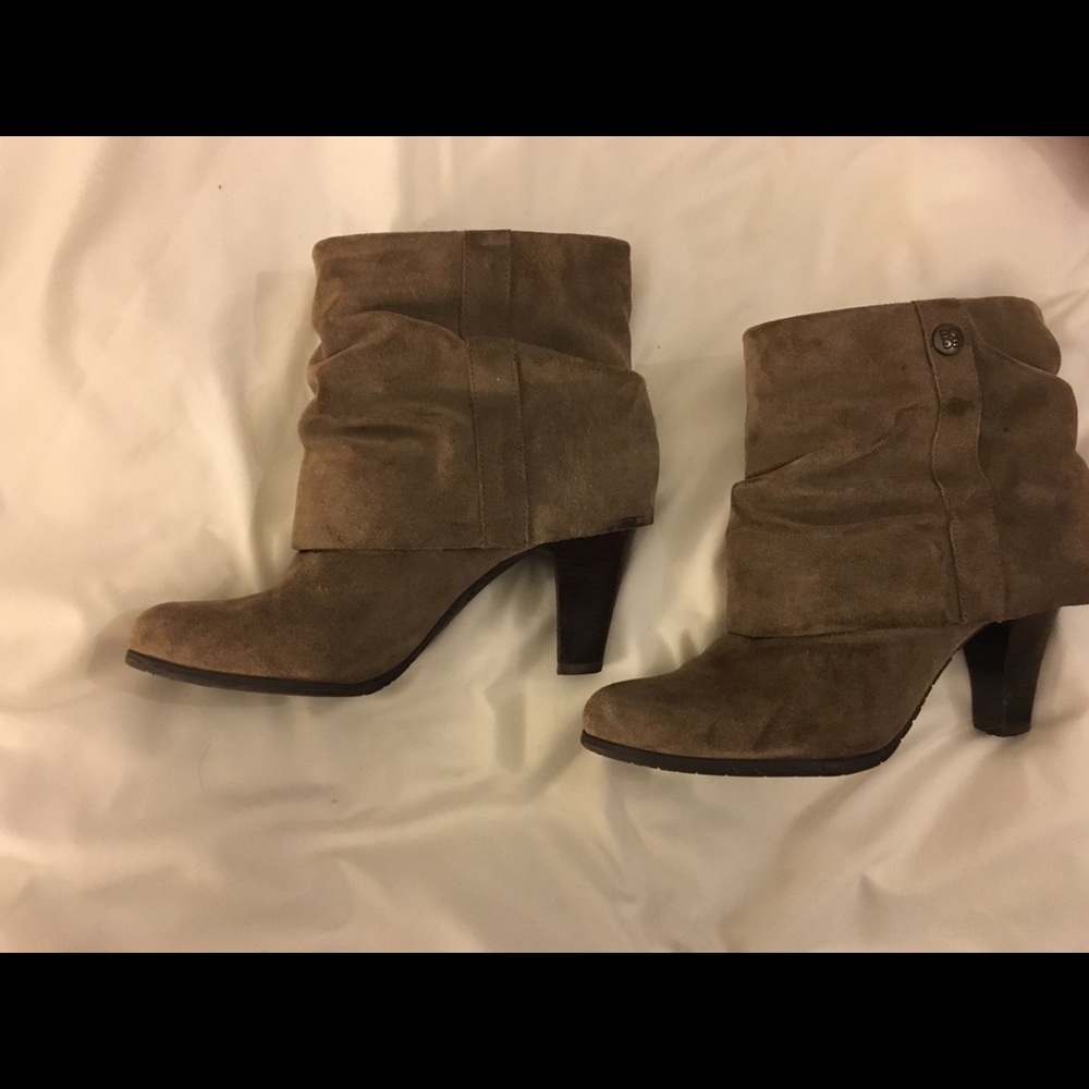 BCBG foldover booties, barely worn, 7.5